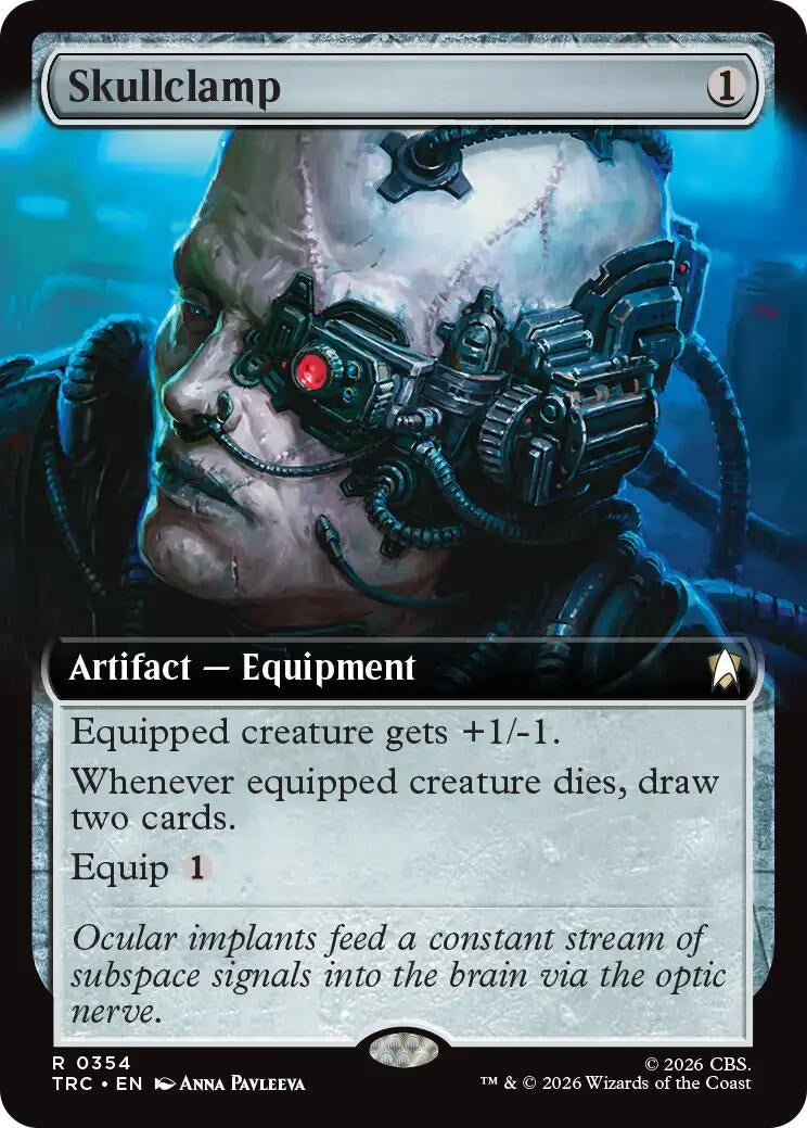 Image for Skullclamp (Extended Art) (354) (Commander: Star Trek) (TRC) - Magic: The Gathering