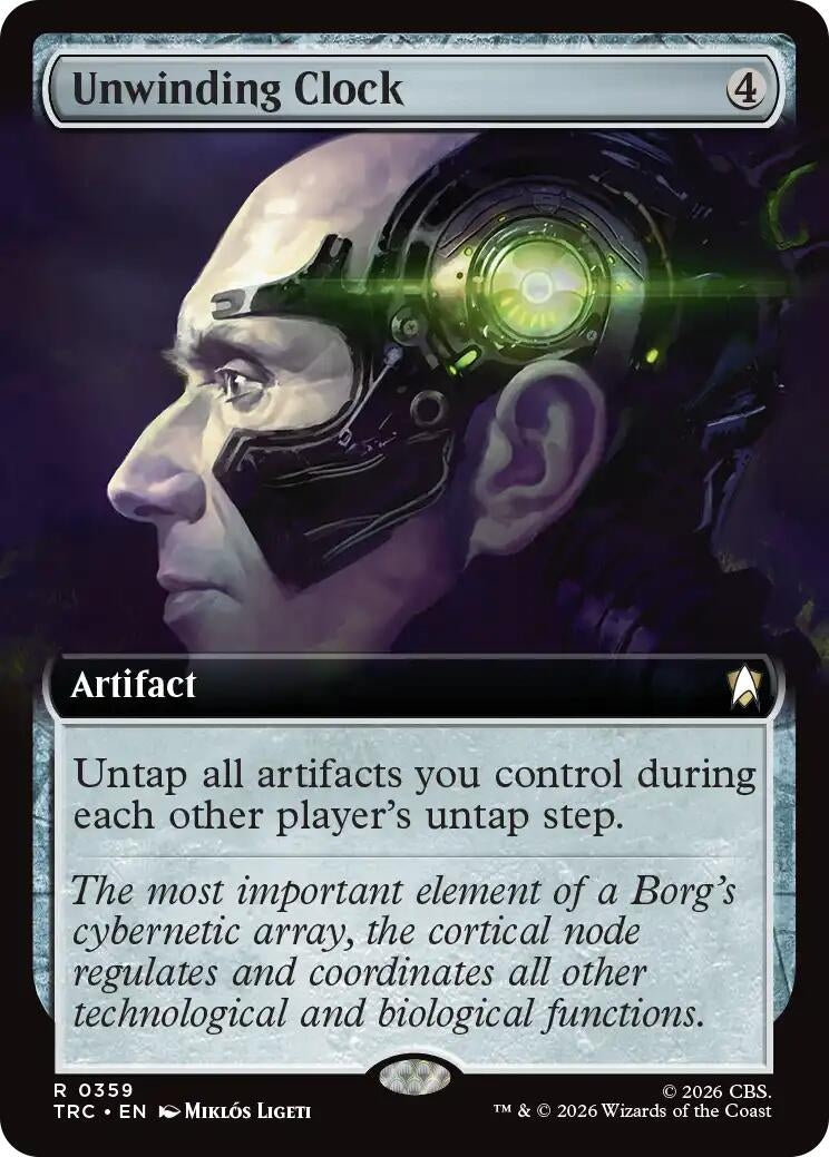 Image for Unwinding Clock (Extended Art) (359) (Commander: Star Trek) (TRC) - Magic: The Gathering