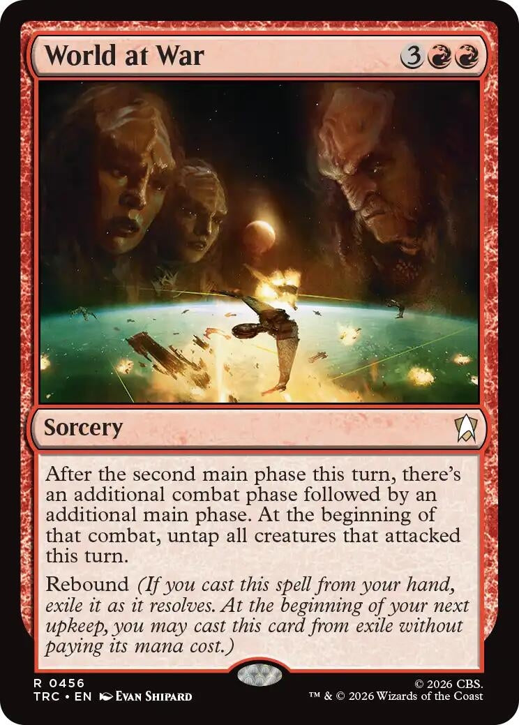 Image for World at War (Surge Foil) (Commander: Star Trek) (TRC) - Magic: The Gathering