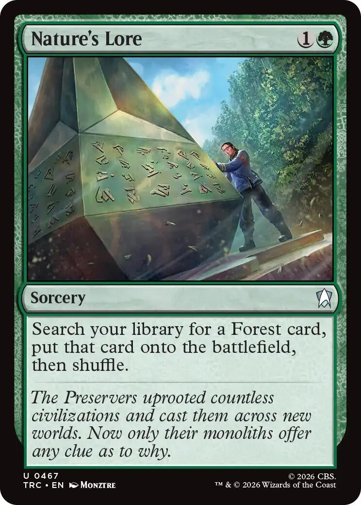 Image for Nature's Lore (Surge Foil) (467) (Commander: Star Trek) (TRC) - Magic: The Gathering