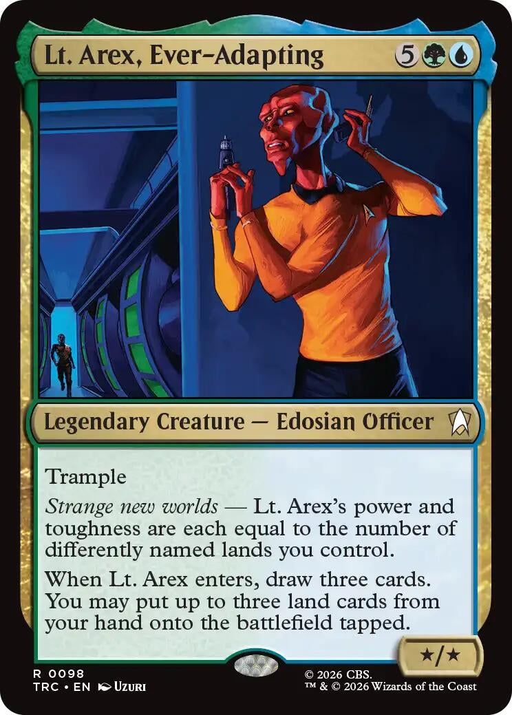 Image for Lt. Arex, Ever-Adapting (98) (Commander: Star Trek) (TRC) - Magic: The Gathering