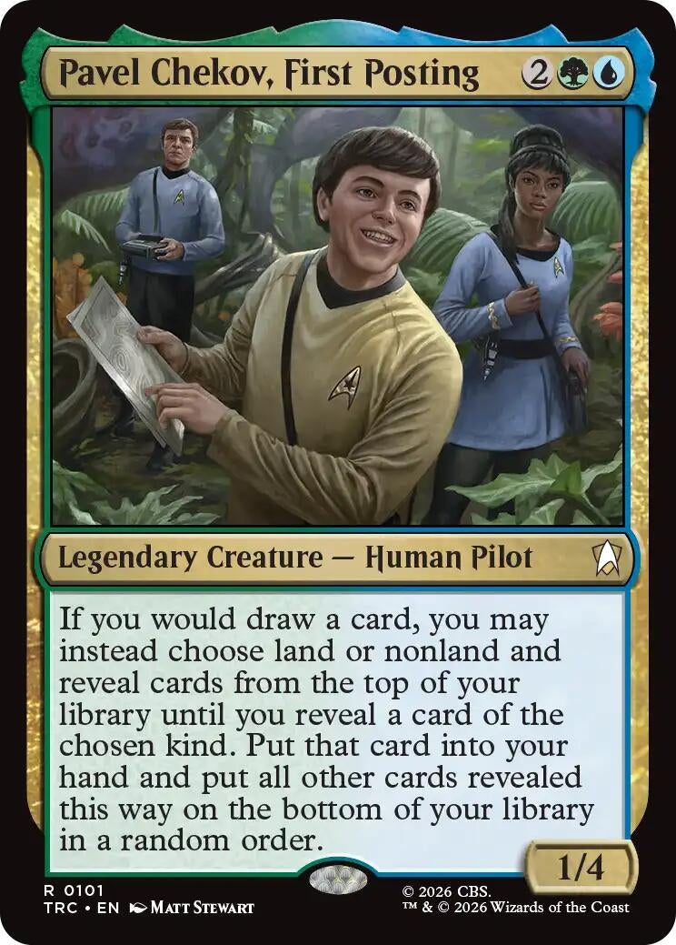 Image for Pavel Chekov, First Posting (101) (Commander: Star Trek) (TRC) - Magic: The Gathering