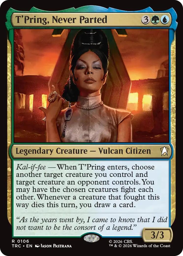 Image for T'Pring, Never Parted (106) (Commander: Star Trek) (TRC) - Magic: The Gathering