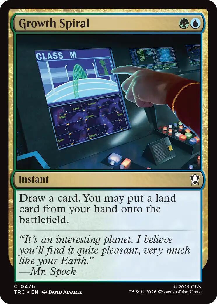 Image for Growth Spiral (476) (Commander: Star Trek) (TRC) - Magic: The Gathering