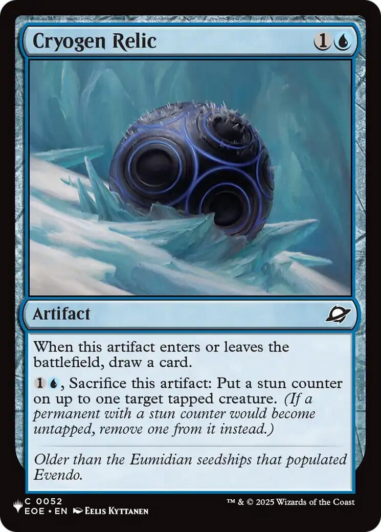 Image for Cryogen Relic (The List Reprints) (LIST) - Magic: The Gathering