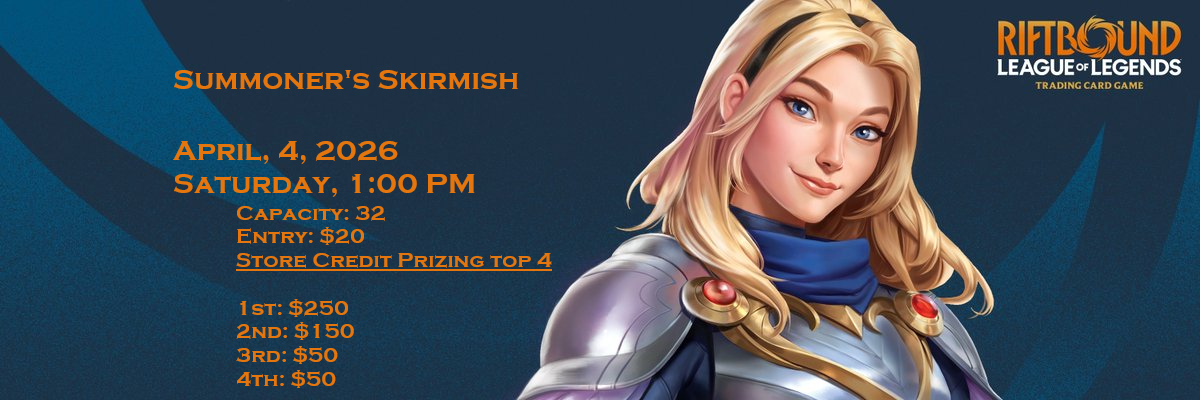 RRG Summoner Skirmish - April 4th, 2026 - Saturday 1:00 PM