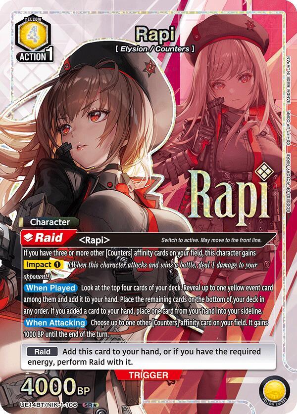 Rapi (106) (SR*) (UE14BT/NIK-1-106) (UE14BT: GODDESS OF VICTORY: NIKKE)