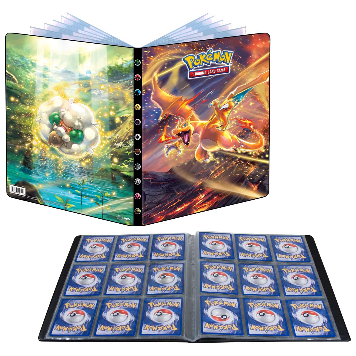Ultra PRO: 9-Pocket Portfolio - Sword & Shield (Charizard & Whimsicott)