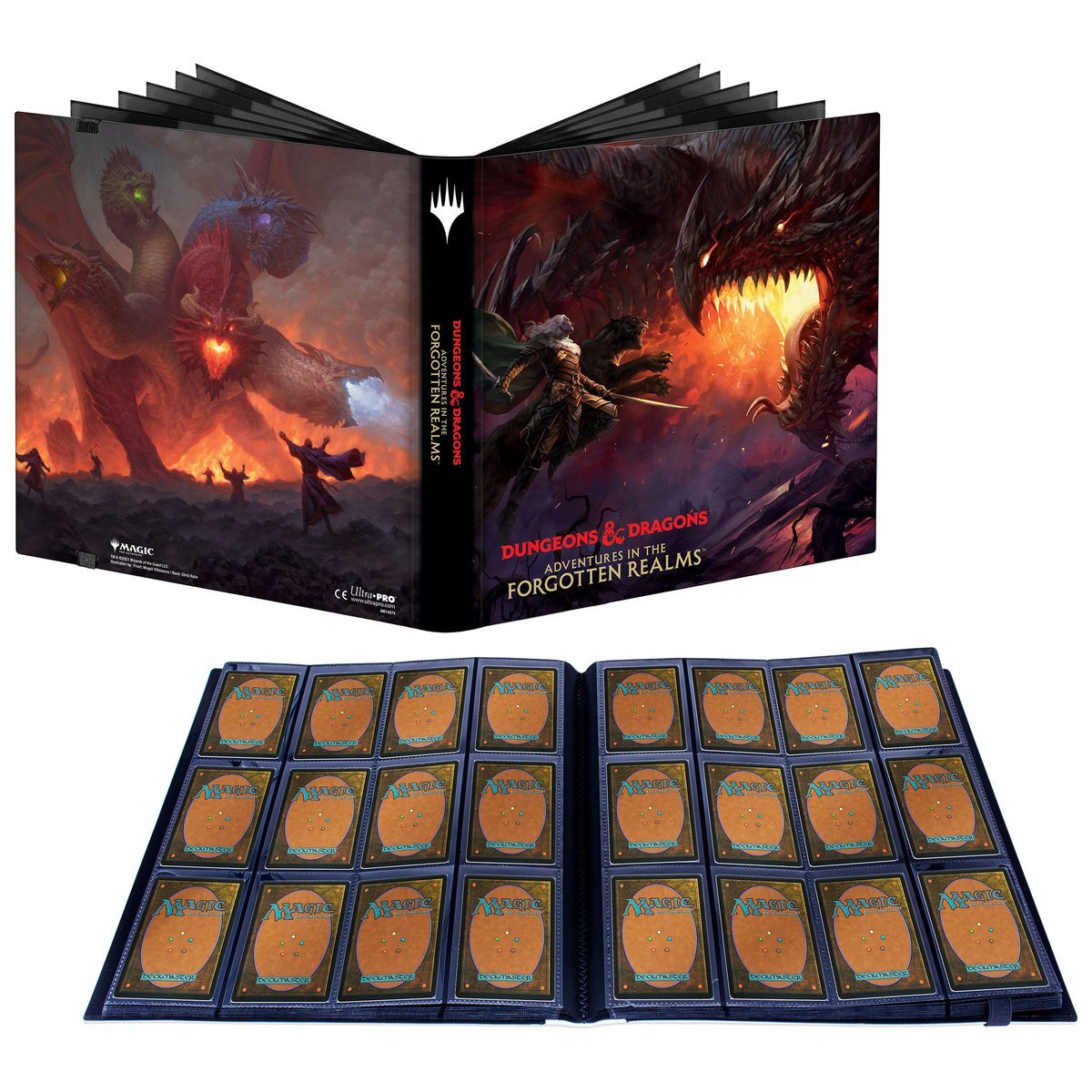 Ultra PRO: 12-Pocket PRO-Binder - Adventures in the Forgotten Realms (Tiamat & Drizzt)