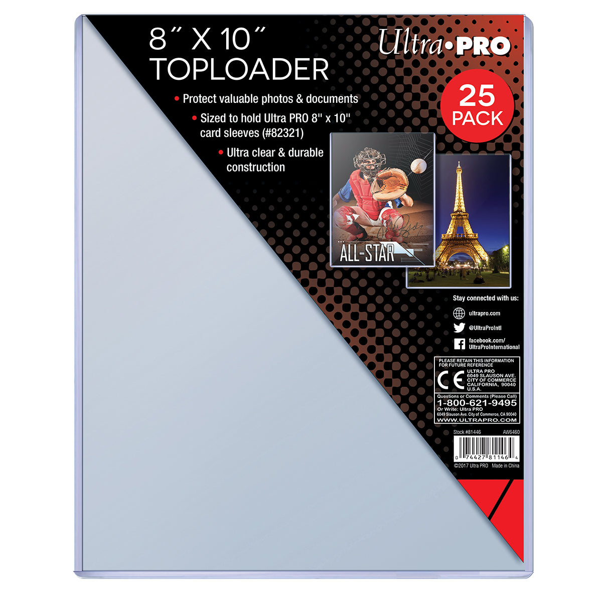 Ultra PRO: Toploader - 8" x 10" (25ct)