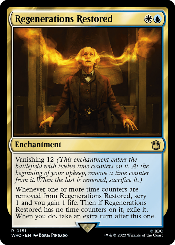 Regenerations Restored [Doctor Who] | Red Riot Games CA