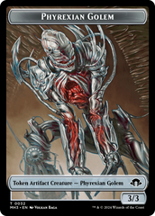 Phyrexian Golem // Energy Reserve Double-Sided Token [Modern Horizons 3 Tokens] | Red Riot Games CA