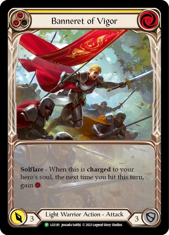 Banneret of Vigor (Extended Art) [LGS181] (Promo)  Rainbow Foil | Red Riot Games CA