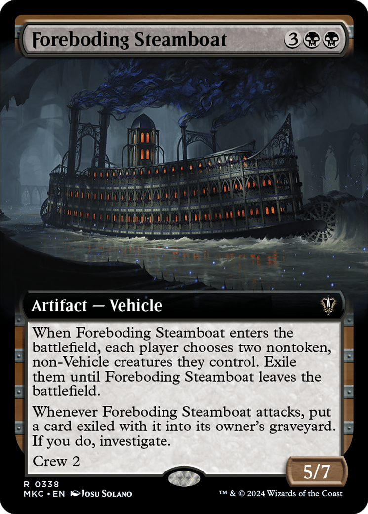Foreboding Steamboat (Extended Art) [Murders at Karlov Manor Commander] | Red Riot Games CA
