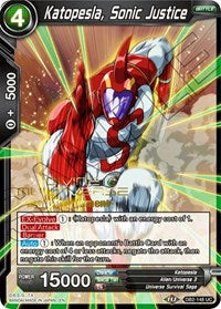 Katopesla, Sonic Justice (Divine Multiverse Draft Tournament) (DB2-148) [Tournament Promotion Cards] | Red Riot Games CA