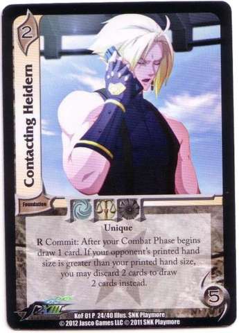 Contacting Heidern [KOF01]