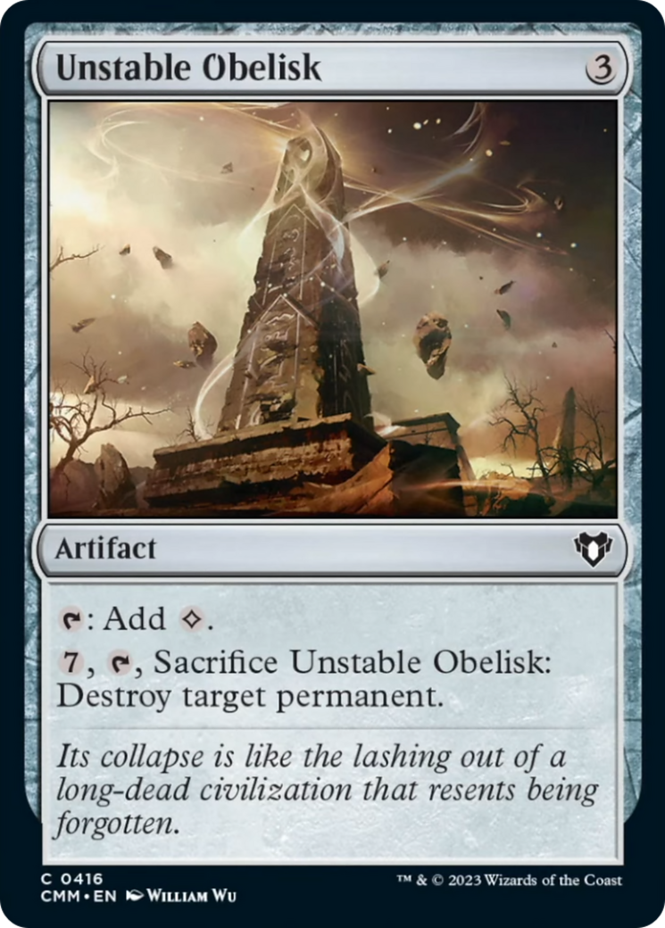 Unstable Obelisk [Commander Masters] | Red Riot Games CA