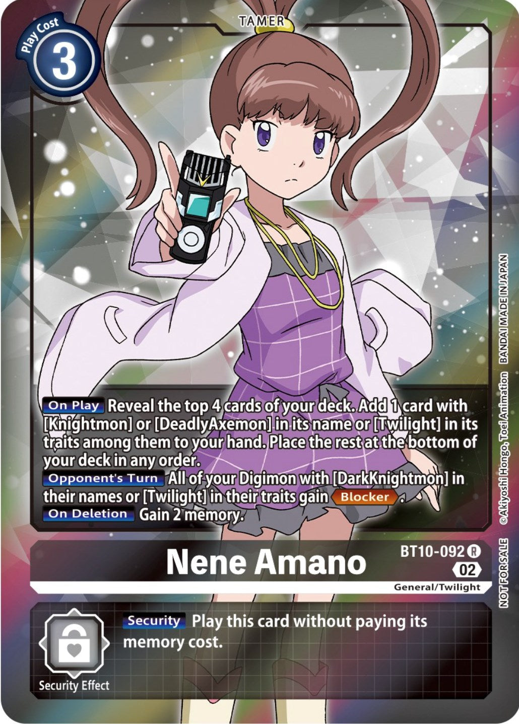 Nene Amano [BT10-092] (Box Topper) [Xros Encounter] | Red Riot Games CA