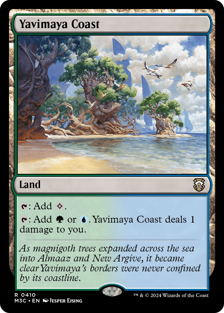 Yavimaya Coast (Ripple Foil) [Modern Horizons 3 Commander] | Red Riot Games CA