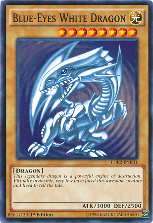 Blue-Eyes White Dragon (Version 2) [LDK2-ENK01] Common | Red Riot Games CA