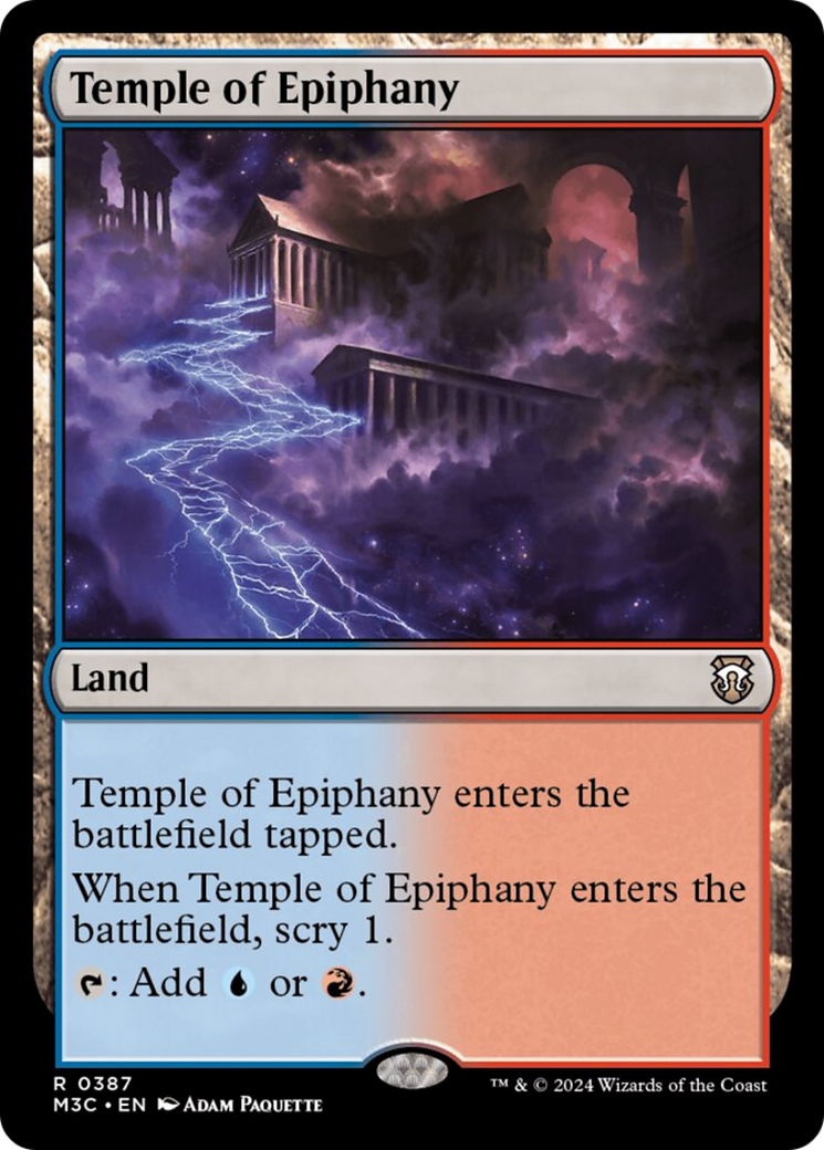 Temple of Epiphany [Modern Horizons 3 Commander] | Red Riot Games CA