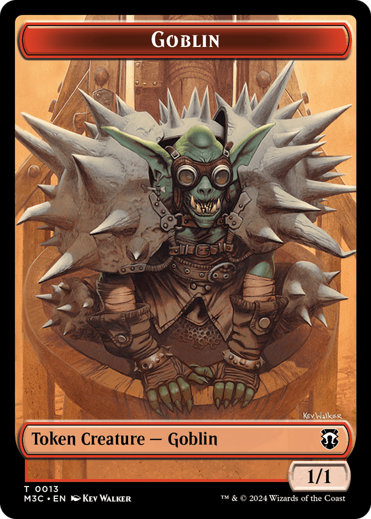 Tarmogoyf // Goblin Double-Sided Token [Modern Horizons 3 Commander Tokens] | Red Riot Games CA