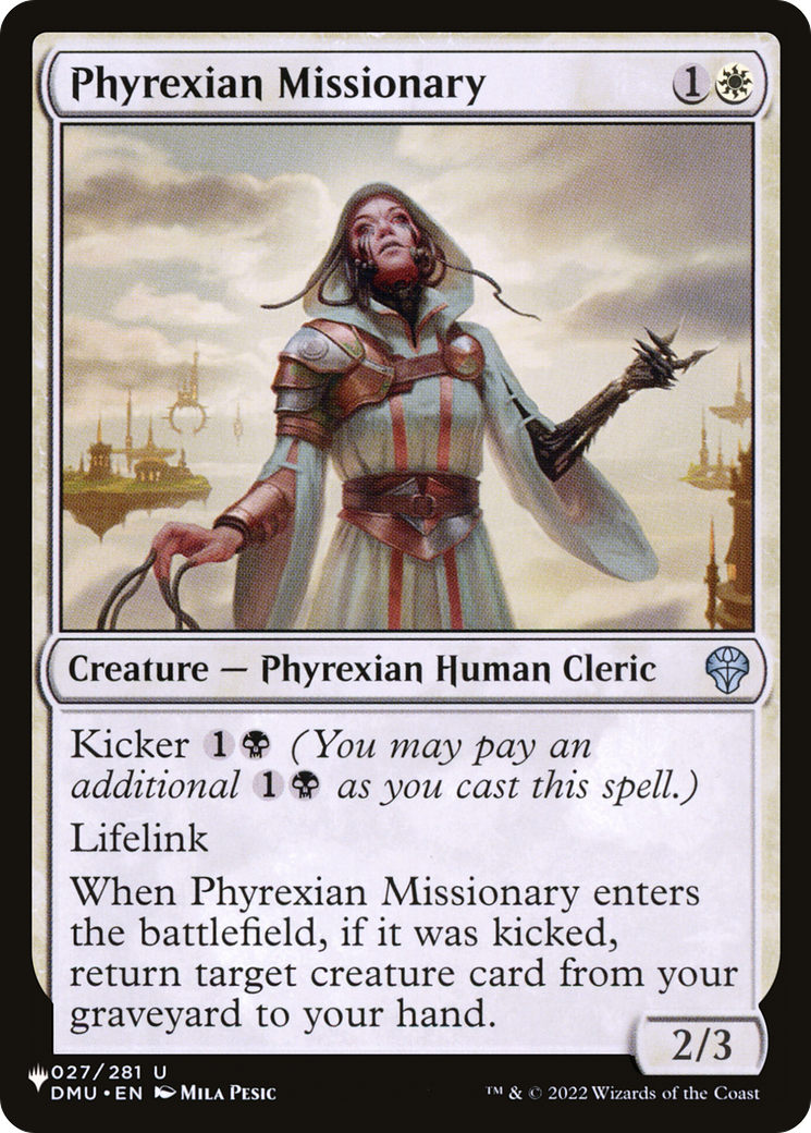 Phyrexian Missionary [The List Reprints] | Red Riot Games CA