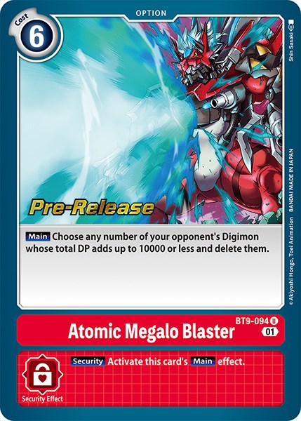 Atomic Megalo Blaster [BT9-094] [X Record Pre-Release Promos] | Red Riot Games CA