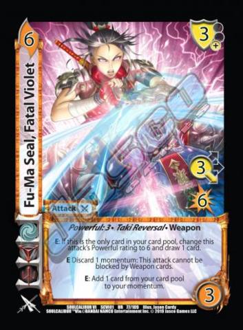 Fu-Ma Seal Fatal Violet [SCVI01] | Red Riot Games CA