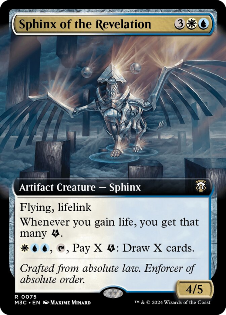 Sphinx of the Revelation (Extended Art) (Ripple Foil) [Modern Horizons 3 Commander] | Red Riot Games CA