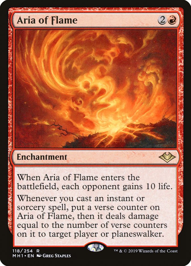 Aria of Flame [Modern Horizons] | Red Riot Games CA