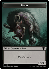 Beast (0010) // Shapeshifter (0008) Double-Sided Token [Modern Horizons 3 Commander Tokens] | Red Riot Games CA