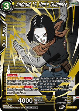 Android 17, Hell's Guidance (Gold Stamped) (P-358) [Tournament Promotion Cards] | Red Riot Games CA