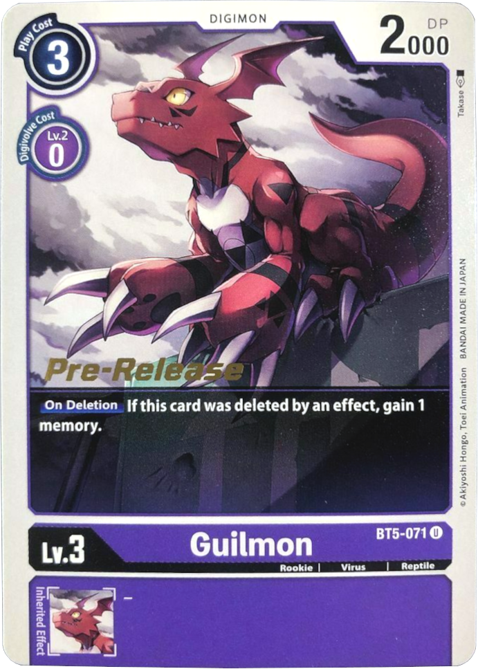 Guilmon [BT5-071] [Battle of Omni Pre-Release Promos] | Red Riot Games CA