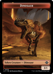Copy // Dinosaur (0009) Double-Sided Token [The Lost Caverns of Ixalan Tokens] | Red Riot Games CA