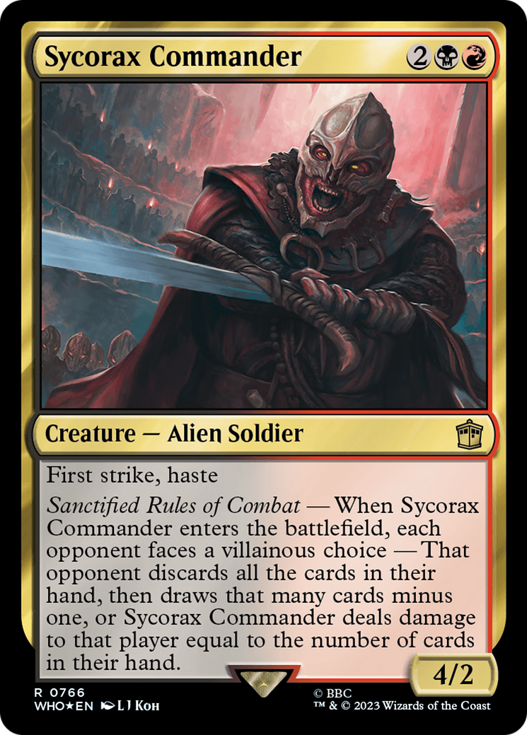 Sycorax Commander (Surge Foil) [Doctor Who] | Red Riot Games CA