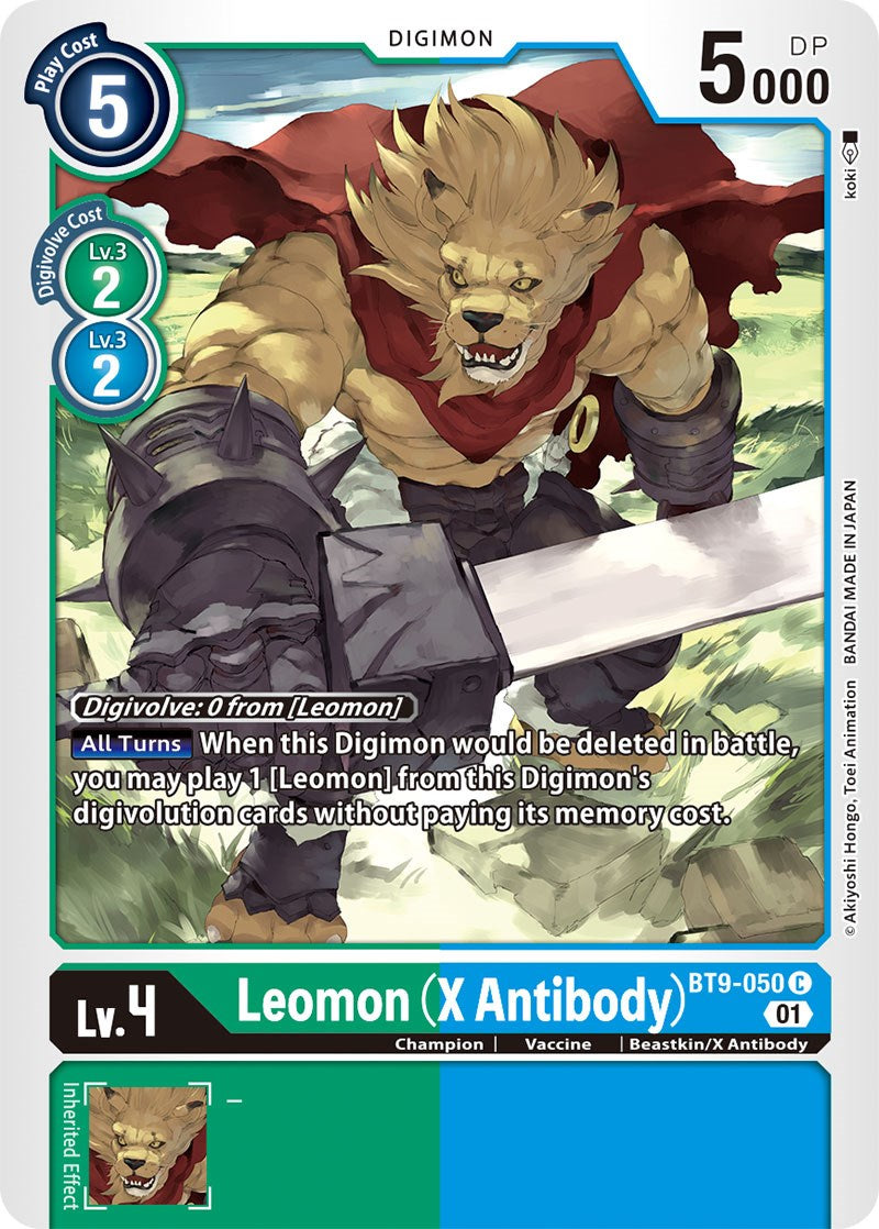 Leomon (X Antibody) [BT9-050] [X Record] | Red Riot Games CA