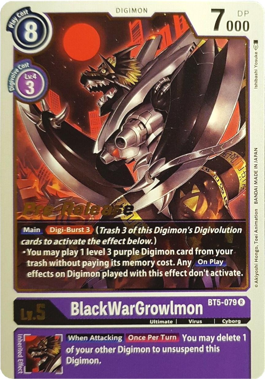 BlackWarGrowlmon [BT5-079] [Battle of Omni Pre-Release Promos] | Red Riot Games CA
