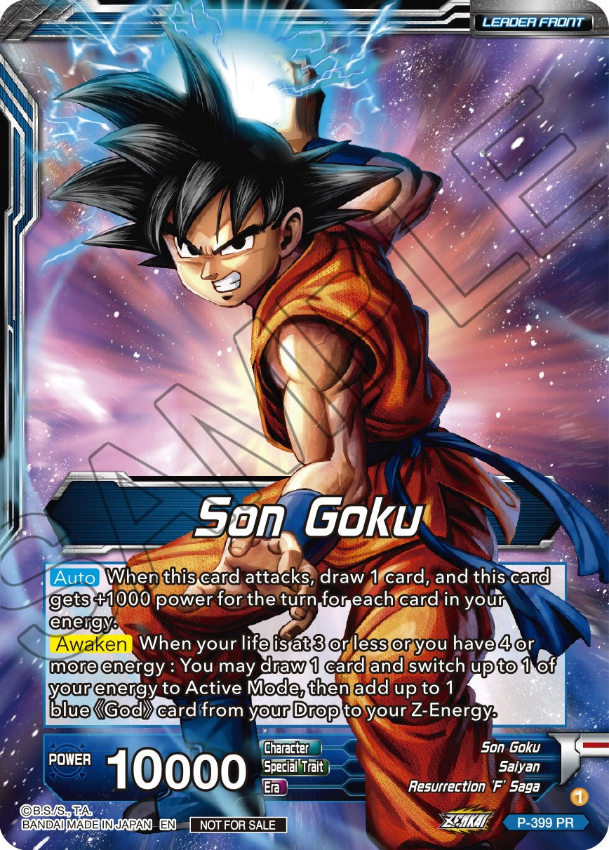 Son Goku // Super Saiyan Blue Son Goku Returns (P-399) [Promotion Cards] | Red Riot Games CA