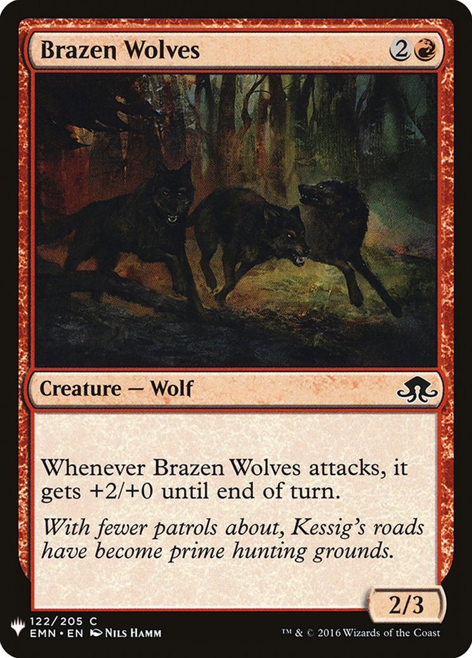 Brazen Wolves [Mystery Booster] | Red Riot Games CA