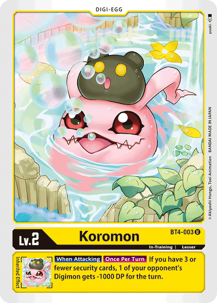 Koromon [BT4-003] [Great Legend] | Red Riot Games CA