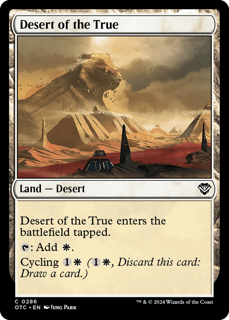 Desert of the True [Outlaws of Thunder Junction Commander] | Red Riot Games CA