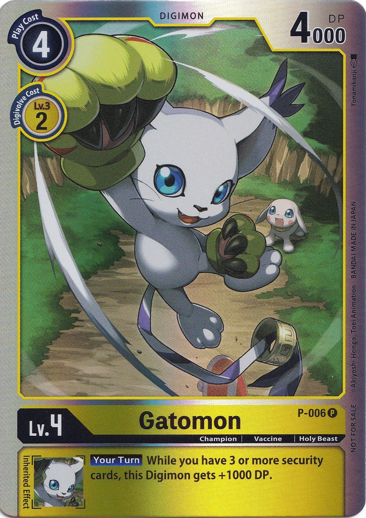 Gatomon [P-006] (Rainbow Foil) [Promotional Cards] | Red Riot Games CA