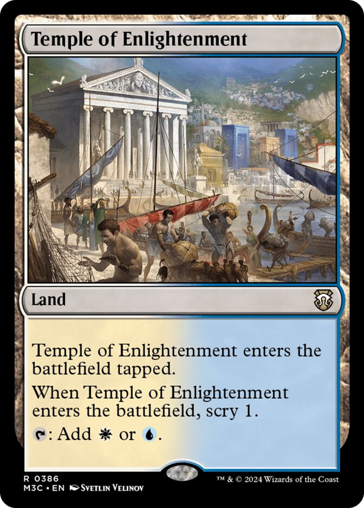Temple of Enlightenment (Ripple Foil) [Modern Horizons 3 Commander] | Red Riot Games CA