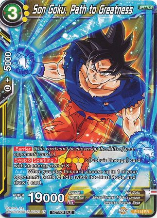 Son Goku, Path to Greatness (Power Booster) (P-115) [Promotion Cards] | Red Riot Games CA