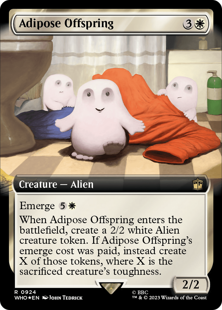 Adipose Offspring (Extended Art) (Surge Foil) [Doctor Who] | Red Riot Games CA