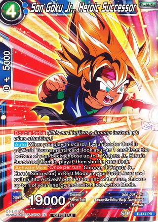 Son Goku Jr., Heroic Successor (Power Booster) (P-147) [Promotion Cards] | Red Riot Games CA