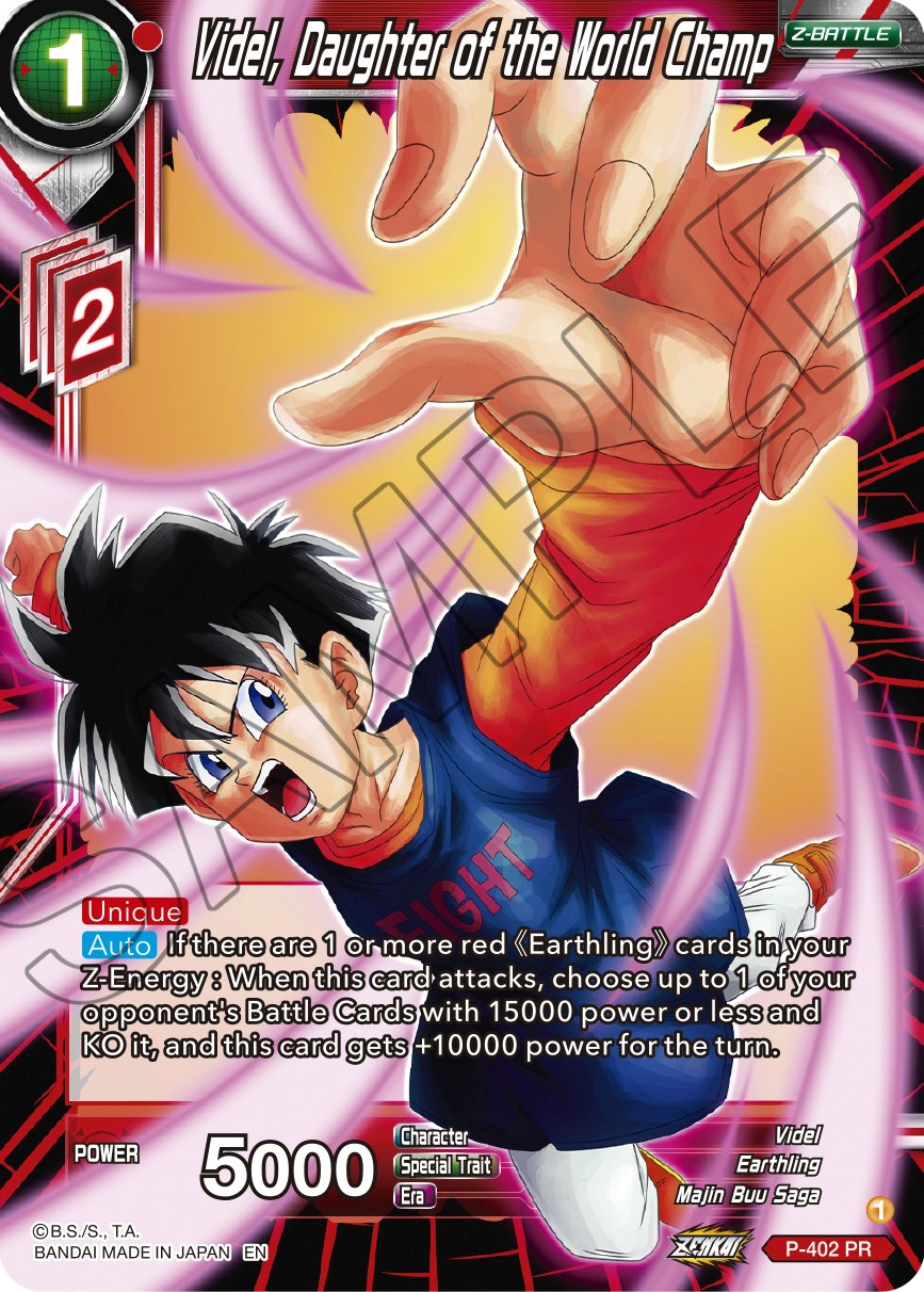 Videl, Daughter of the World Champ (P-402) [Promotion Cards] | Red Riot Games CA