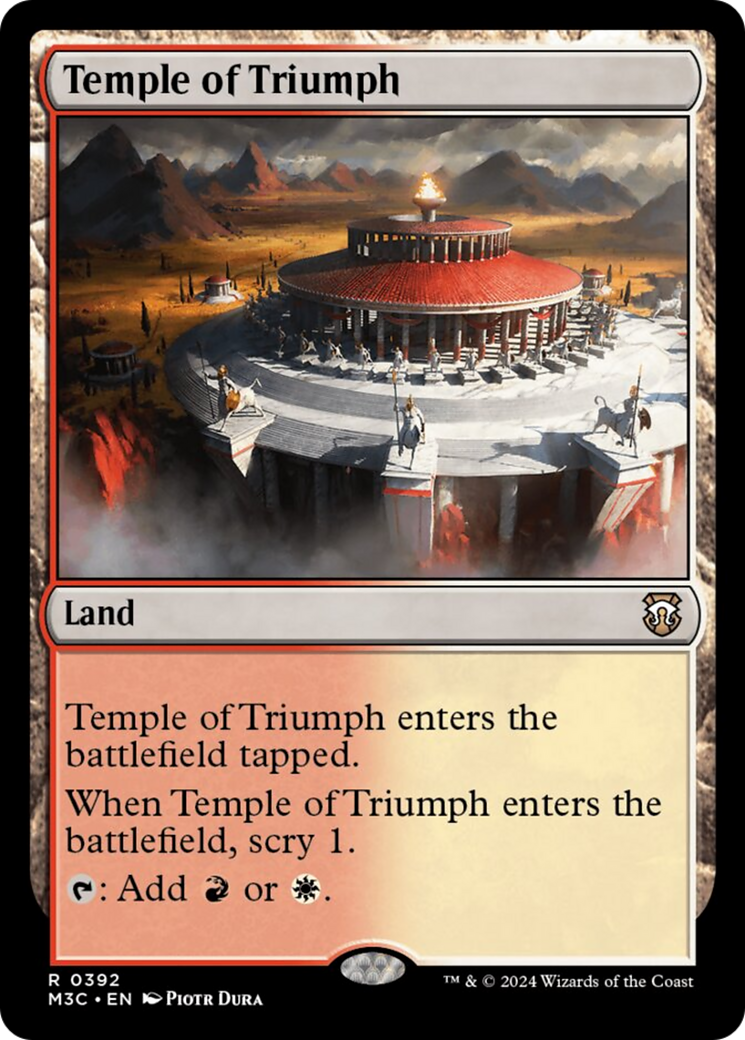 Temple of Triumph [Modern Horizons 3 Commander] | Red Riot Games CA