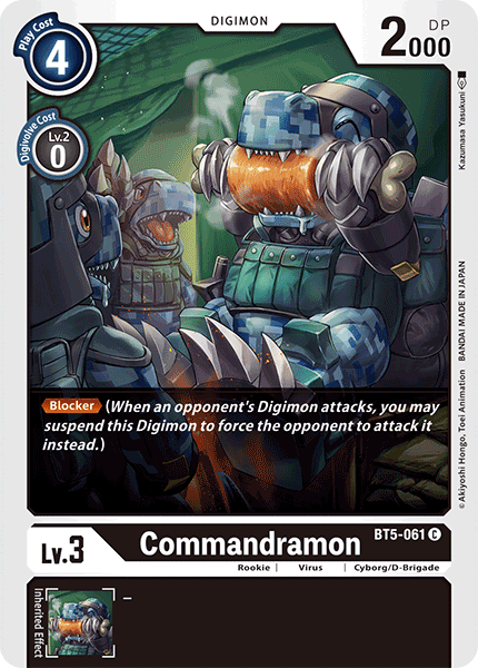 Commandramon [BT5-061] [Battle of Omni] | Red Riot Games CA